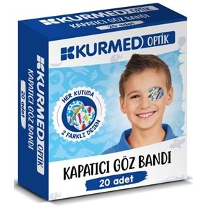 Kurmed Optik Erkek Çocuk Kapatıcı Göz Pedi 20li