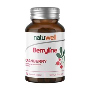 Natuwell Berryline Cranberry 30 Kapsül Takviye Edici Gıda