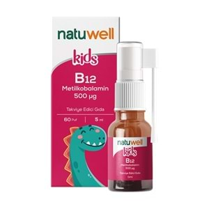 Natuwell Kids B12 Metilkobalamin 5 ml Sprey