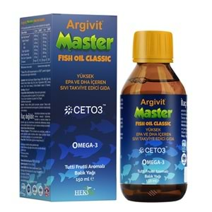 Argivit Master Fish Oil Epa ve Dha İçeren Balık Yağı 150 ml