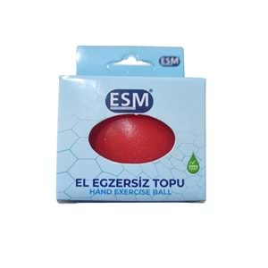 Esm El Egzersiz Topu (Stres Topu) Sert Kırmızı