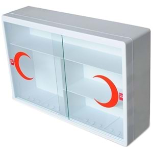 İpekel Ecza Dolabı Camlı Lüks Plastik