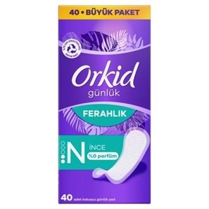 Orkid Günlük İnce Ped Parfümsüz 40lı