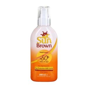 Sun Brown SPF50+ Güneş Losyonu 200 mL