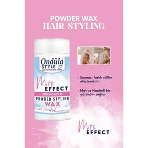 Ondüla Style Mat Efekt Saç Şekillendirici Toz Wax 20 Gr