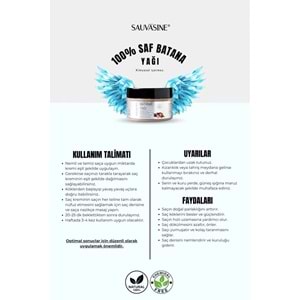 Sauvasine Batana Yağı Ham ve Saf Saç Bakım Yağı 120g