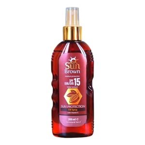 Sun Brown SPF15 Güneş Yağı Spreyi 200 mL