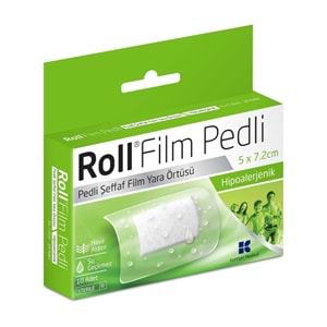 Roll Film Pedli Şeffaf Yara Örtüsü 5x7,2 cm - 10lu