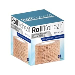 Roll Kohezif Kendine Yapışan Elastik Bandaj 5 cm x 4,5 m