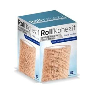 Roll Kohezif Kendine Yapışan Elastik Bandaj 7,6 cm x 4,5 m