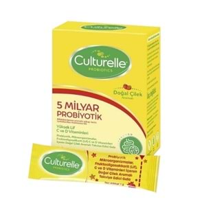 Culturelle Probiyotik Takviye Edici Gıda 10 Saşe Çilek Aromalı