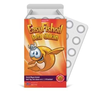 EasyFishOil Beta Glukan Karışık Meyve Aromalı 30 Çiğneme Jel Form