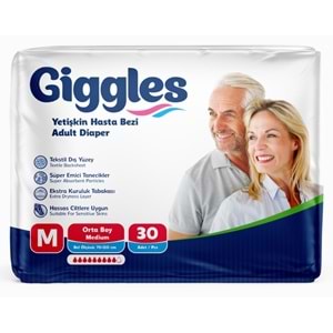 Giggles Bel Bantlı Hasta Altı Bezi 30Lu Medium