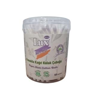 Lüx Pamuklu Kağıt Kulak Çubuğu 100 Lük