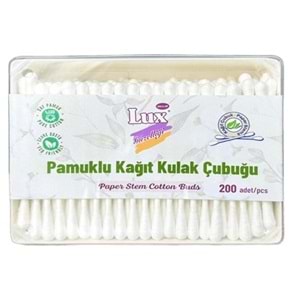 Lüx Pamuklu Kağıt Kulak Çubuğu 200 Lük