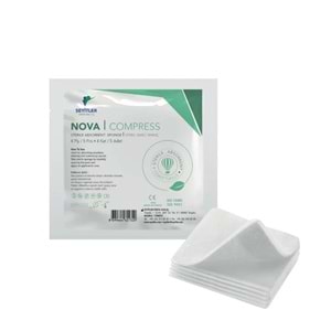 Nova Compress Steril Emici Spanç 7,5x7,5cm 100Lü (4*20)