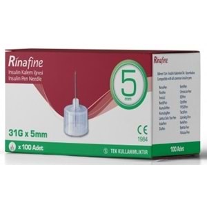 RinaFine İğne Ucu 5mm 31G 100Lü