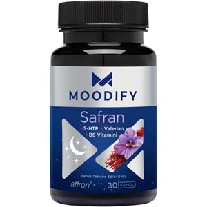 Moodify Safran Magnezyum Valerian B6 Vitamin 30 Kapsül