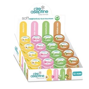 Cire Aseptine Soft Prebiyotik El Kremi 30ml Set 32Li