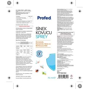 Profed Doğal Sinek, Kene, Bit ve Böcek Kovucu Sprey 75 mL
