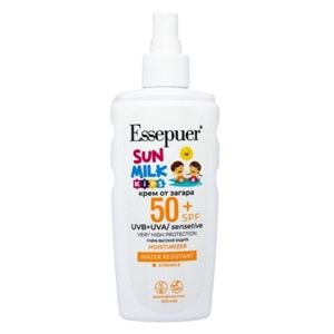 Essepuer Çocuklar için SPF50+ Suya Dayanıklı Süt Güneş Kremi 200 mL