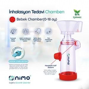 Nimo Bebek İnhalasyon Tedavi Chamberi Kırmızı (0-18 Ay)