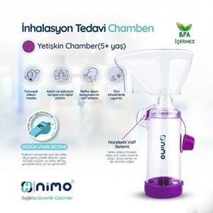 Nimo Yetişkin İnhalasyon Tedavi Chamberi Mor (5+ Yaş)