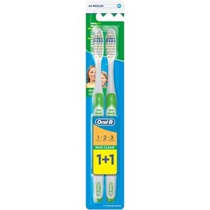 Oral-B Maxi Clean 1-2-3 Medium 1+1 Diş Fırçası
