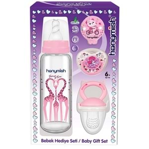 Hanymish 4Lü Bebek Hediye Seti Pembe (652)