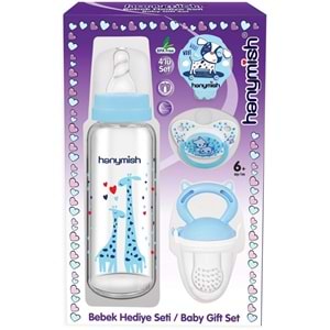 Hanymish 4Lü Bebek Hediye Seti Mavi (653)
