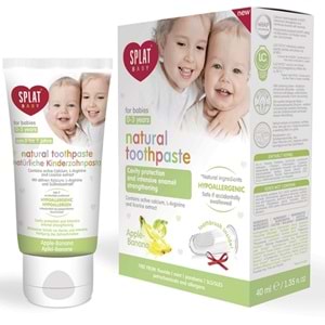 Splat Elma Muz Aromalı 0-3 Yaş Çocuk Diş Macunu 40 mL + Diş Fırçası