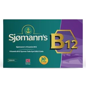 Sjomanns Vitamin B12 İçeren 30 Çiğnenebilir Jel Form