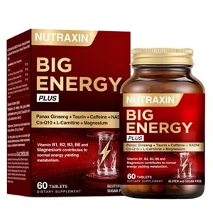 Nutraxin Big Energy Plus Takviye Edici Gıda 60 Tablet