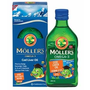 Möllers Omega-3 Tutti Frutti Aromalı Balık Yağı 250 mL
