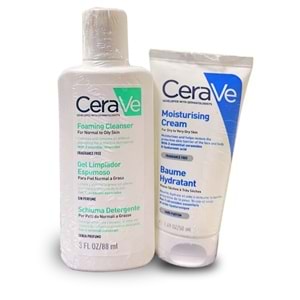 CeraVe Foaming Cleanser Köpüren Temizleyici 88 mL + Nemlendirici Krem 50 mL (2li Set)