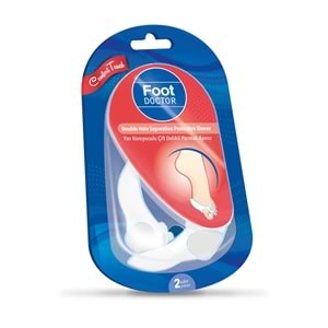 Foot Doctor Yan Koruyuculu Çift Delikli Parmak Ayırıcı 2 Adet (FD.0006)
