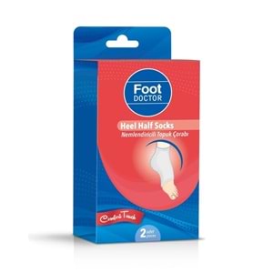 Foot Doctor Nemlendiricili Topuk Çorabı 2 Adet (FD.0011)