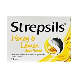Strepsils Bal-Limon Aromalı Pastil 24Lü (Yeni)