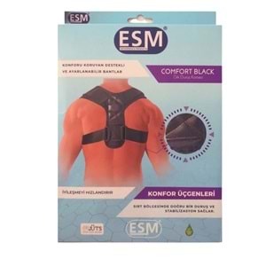 Esm Comfort Black Dik Duruş Korsesi Bedensiz