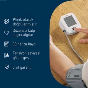 Omron M2 Essential Tansiyon Aleti, 30 Ölçüm Hafızalı