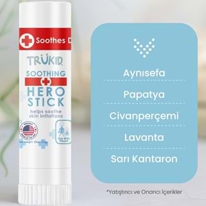 TruKid Hero Stick Kuruluk, Tahriş ve Kaşıntı Giderici Balm 15.6 gr