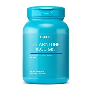 GNC L-Carnitine Karnitin içeren Takviye Edici Gıda 1000 mg 60 Tablet