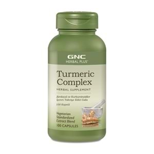 GNC Turmeric Complex Zerdeçal ve Kurkuminoidler içeren Gıda Takviyesi 100 Kapsül