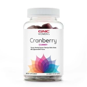 GNC Women's Cranberry Turna Yemişi içeren Takviye Edici Gıda 60 Çiğnenebilir Form