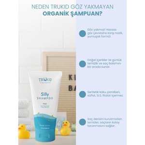 TruKid Silly Göz Yakmayan Organik Şampuan 236,5 mL