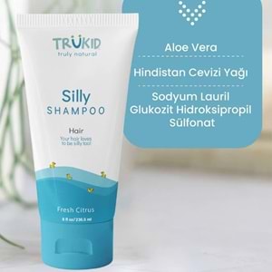 TruKid Silly Göz Yakmayan Organik Şampuan 236,5 mL