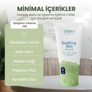 TruKid Soothing Skin Egzama Karşıtı Yüz & Vücut Yıkama Jeli 236,5 mL