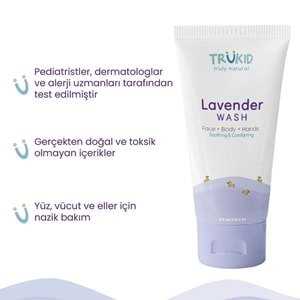 TruKid Lavanta Özlü Yüz ve Vücut Yıkama Jeli 236,5 mL