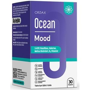 Ocean Mood Valerian, 5-HTP, Passiflora, Melisa Ekstreleri İçeren 30 Kapsül