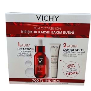 Vichy Liftactiv Collagen Specialist 16 Serum + Capital Soleil 15 ml Çanta Hediyeli
